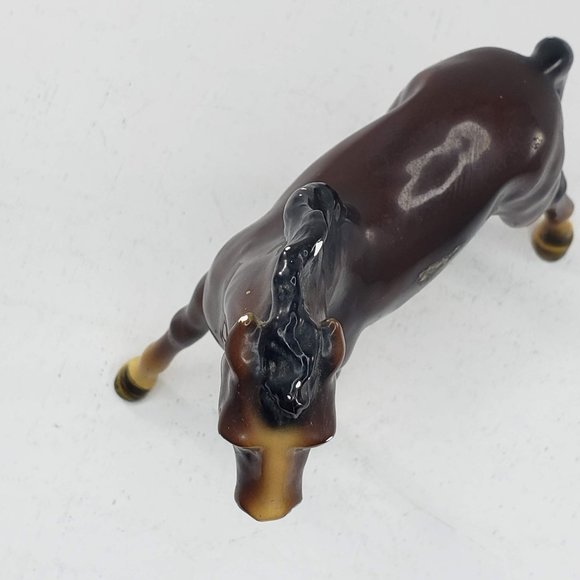 Mortens Studio Horse Pony Bay Brown Figurine Mid Century 1950s - Picture 8 of 9